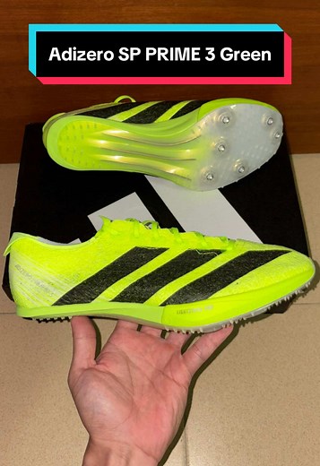 Adidas Adizero Prime SP 3 in Neon Green for Track Athletes