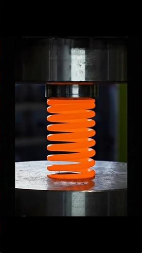 Hydraulic Press vs Glowing Hot Spring! 😱 #shorts