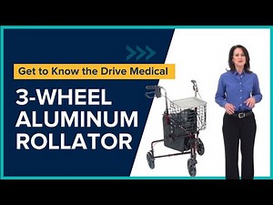 Drive Medical - 3-Wheel Aluminum Rollator