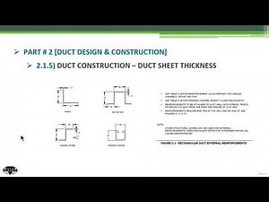 SMACNA Specifying Duct Reinforcement Details (Course link in description)
