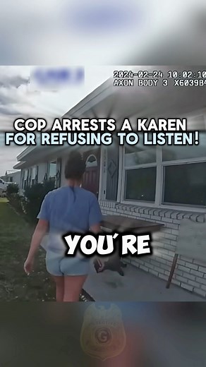 Cop Arrests A Karen For Refusing To Listen! #cops #police #policeofficer #arrested #detained #dealer #florida #sanford #florida #goodcop #herocop #innocent #guilty #truecrime #justice #documentary #copaamerica #policeoftiktok | Officer Gabester