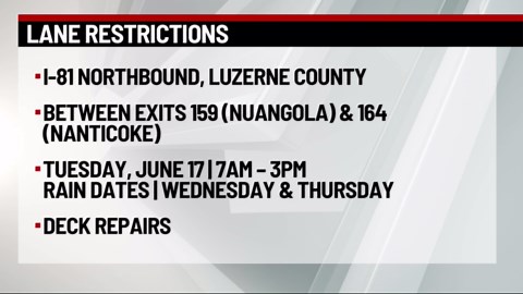 Lane restrictions coming for Interstate 81 | 28/22 News