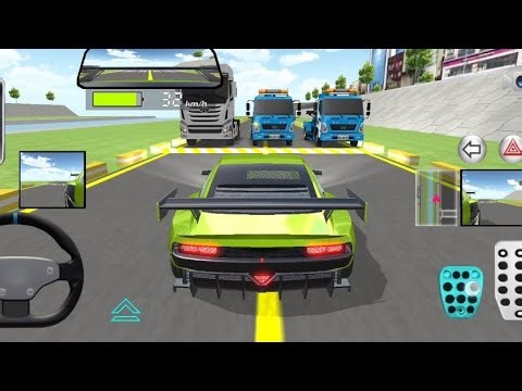 💓New car in green colour is ready for driving in City |3D car driving Simulation Android Gaming |