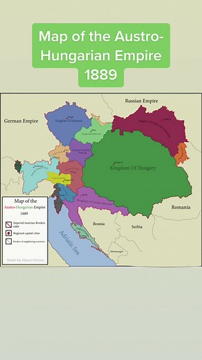 Map of the Austro-Hungarian Empire in 1889 made by myself #history #historytiktok #holyromanempire #austria #austrian #östrreich #habsburg #maps #mapper #map #historymap #mapping #ww #ww1 #ww2 #historical #history #cartography #videomapping #roman
