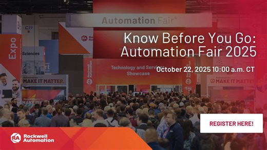 Questions about making the most of your Automation Fair experience? Curious if it's right for you? Join this webinar to get the inside scoop and everything you need to know before you go! https://rok.auto/4pA0zRf #ROKevents | Rockwell Automation, Inc.