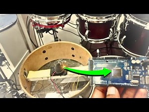 I transformed my acoustic drum set into an "electronic" one using Arduino.