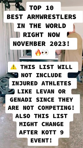 Top 10 Best Armwrestlers in the World Now - November 2023