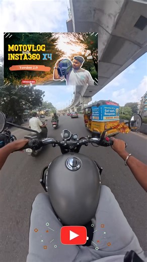 Insta360 x4 helmet mount #music #insta360x4 #helmetmount #meteor350 #likeforlikes #shareforshare