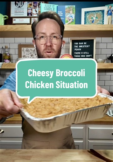 Cheesy Broccoli Chicken Situation! #casserole #onepanmeal #chicken #broccoli #easymeals