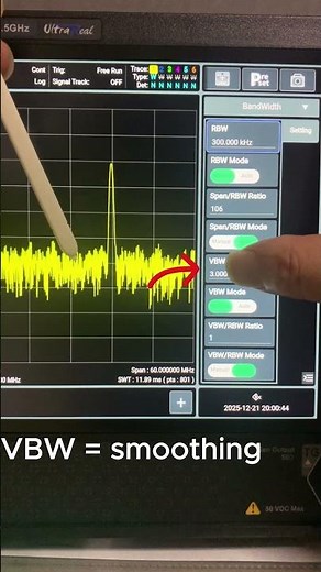 RBW vs VBW in 20 Seconds/RBW ≠ VBW (Spectrum Analyzer Basics)