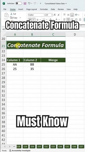Concatenate Formula in Excel (Beginner Tutorial)