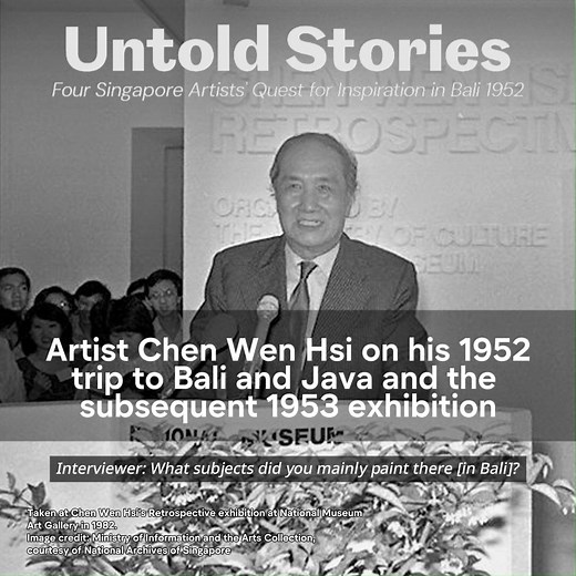 344K views · 95 reactions | In 1952, Singapore artist Chen Wen Hsi...