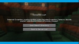 [Minecraft Server Error] Failed to decode packet - Clientbound Minecraft Cookie Request Are you getting this error message in your Aternos server for Minecraft Launcher: Internal Exception: io.netty.handler.codec.DecoderException: Failed to decode packet ‘clientbound/Minecraft:cookie_request’ You can fix the error by following the steps given in this tutorial. Check out these options: Step 1 - Update The Server Version Step 2 - Server Version and Mods Version Should Be Identical Step 3 - Use “DY