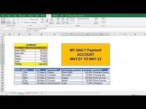 How to Create Daily and Monthly Accounts in Excel ? MS Excel Tutorial 2021