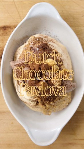Dutch Chocolate Pavlova Recipe with Praline Butter