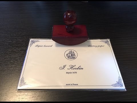 J. Herbin Ink Blotter review and demo!