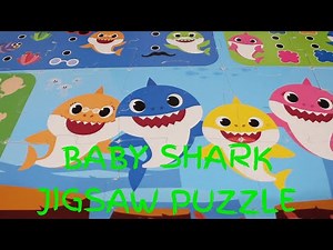 Baby shark jigsaw puzzle for Kids - learn to identify match and build | learn colours and numbers.