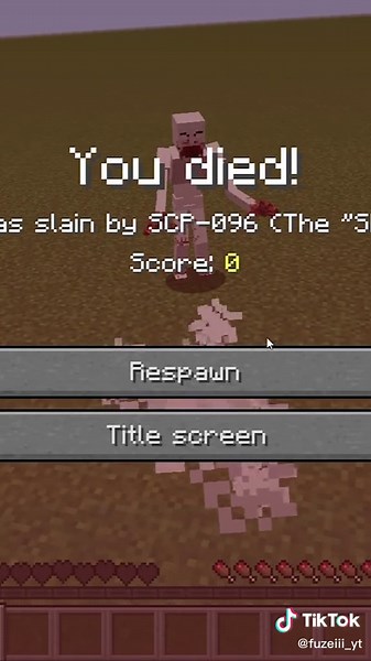 J'essaye d'echapper à SCP-096 #minecraft #fuzeiii #challenges #minecrafttips