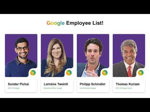 Google Employee List with HTML CSS Bootstrap | HTML CSS Bootstrap Google Employee ‪@raselcoder‬