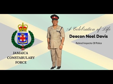 Celebrating the life of Deacon Noel Davis Retired Inspector Of Police