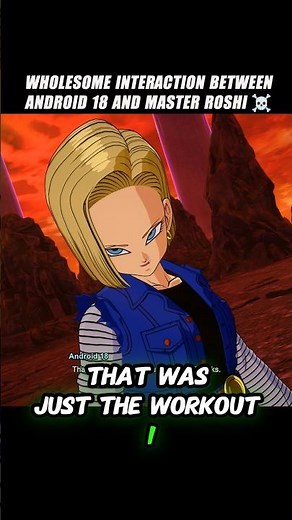 Wholesome Interaction Between Android 18 And Roshi 🤯 #crashout #masterroshi #sparkingzero #dbz