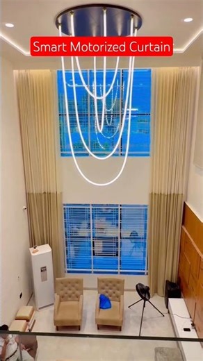 How To install Motorized Curtain Blinds Smart #Home #interiordesign#homedecor #trendingvideo