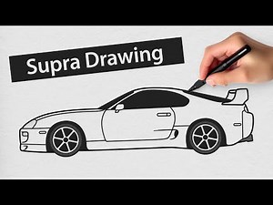 How to Draw a Toyota Supra MK4 Step by Step