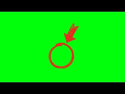 Red Arrow Green Screen