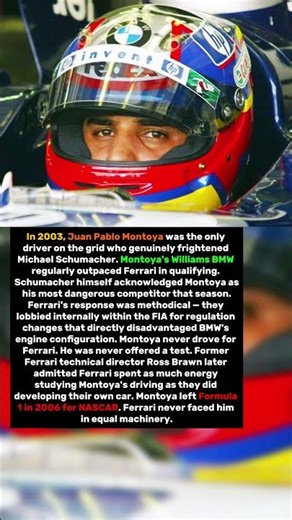 The Driver Who Beat Schumacher in His Prime. Ferrari Banned Him From Ever Testing Their Car
