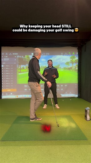 Should you keep your head still?? If you want to simply improve on your current swing without taking everything apart and starting from scratch, click the link in my bio and book an online golf lesson today. #golfswing #golftips #golf #golfing #golflife