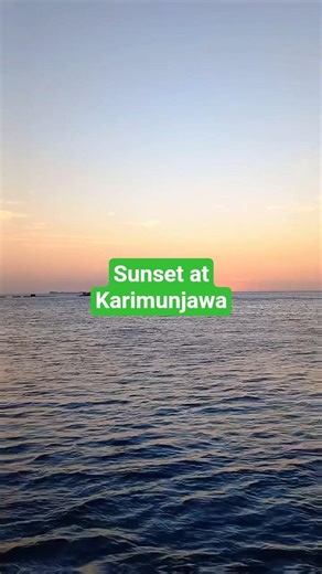 Sunset at Karimunjawa #travel #travelvlog #sunset #sunsetview #beach #beachvibes #indonesia #sea