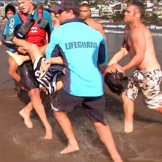 He was clinically dead for 5 minutes 😮 | Bondi Rescue