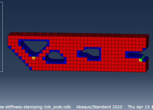 ABAQUS拓扑优化基于Stamping脱模demold技术