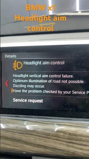 How to fix headlight vertical aim control failure #bmw #bmwx1 #car #carlover #caraudio