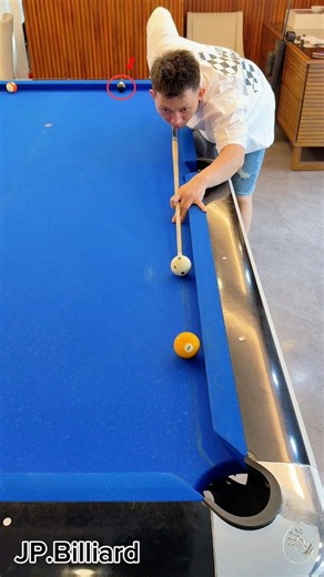 Draw Shot for cue ball control #billiards #jpbilliard #billiard #trickshot