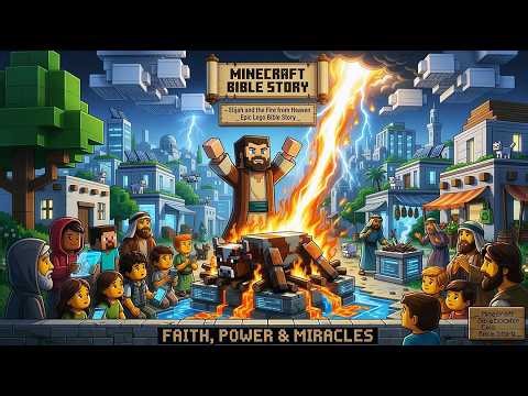 Elijah and the Fire from Heaven 🔥 | Minecraft Bible Story for Kids