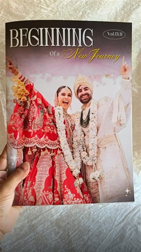 Pallavi Ande | Personalised Gifts ♡ on Instagram: "*Wedding Theme Magazine* . . DM us for more details !! 🤌🏻🤧 . . . (Personalised magazine, customisable, gift ideas, gifting, custom made, special memories, unique gift, indian wedding, desi couple, indian bride, wedding ideas, wedding albums, wedding magazines) #explore #fyp #viral #personalisedmagazine #custommade #giftideas#indianwedding#weddingseason @nidhikumardance @mohakc63"