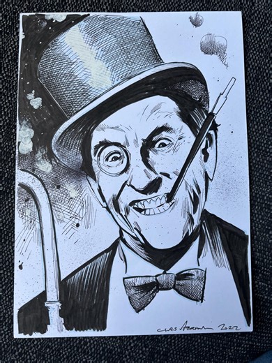 Penguin Burgess Meredith A4 Original Artwork - Etsy UK