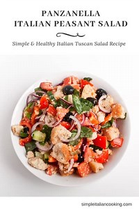 An authentic Italian bread salad recipe called Panzanella!