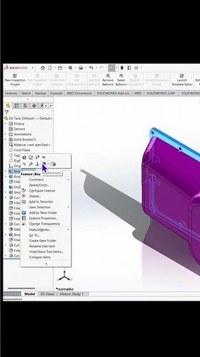 Change Appearance of your Part #solidworks #3d #cadsoftwaretutorial #solidworkstutorial