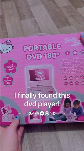 Scored this hello kitty dvd player! ❤️ #dvdplayer #hellokitty #physicalmedia #retrotech #2000s #y2k