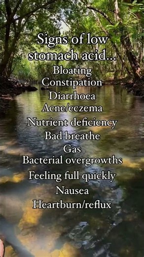 SIGNS OF LOW STOMACH ACID // — Bloating — Heartburn/reflux — Bloating — Gas — Diarrhoea —