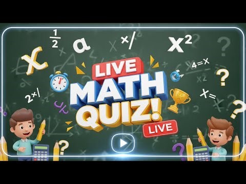 Live Math Quiz Show 🎓 Compete, Solve & Learn TogetherThink Fast! 🤯🧮 Live Math Puzzles Challenge🧠