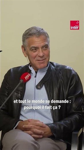 George Clooney : "J'aime le train, je le prends tout le temps."