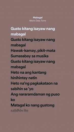 Mabagal Lyrics - Karaoke Video with Moira Dela Torre & Daniel Padilla
