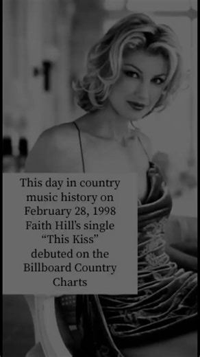 This day in country music history on 2/28/1998 Faith Hill hit the charts #countrymusic #90scountry