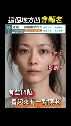 這個地方一凹，容易顯老