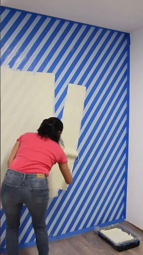 Pintar paredes con diseños: La cinta azul COMEX