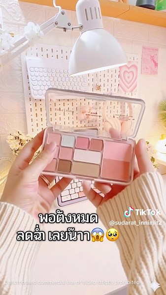 พาเลตเดียว แต่งได้ทุกฟีล🎀🎀#พาเลทตา #เครื่องสําอาง #แต่งหน้า #สายหวาน #tiktokshop