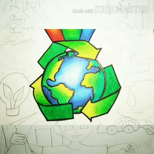 POSTER ON 3R's(REUSE, REDUCE, RECYCLE) | PRAKRITI TATHAGAT | 2020 | POSTER MAKING | ART